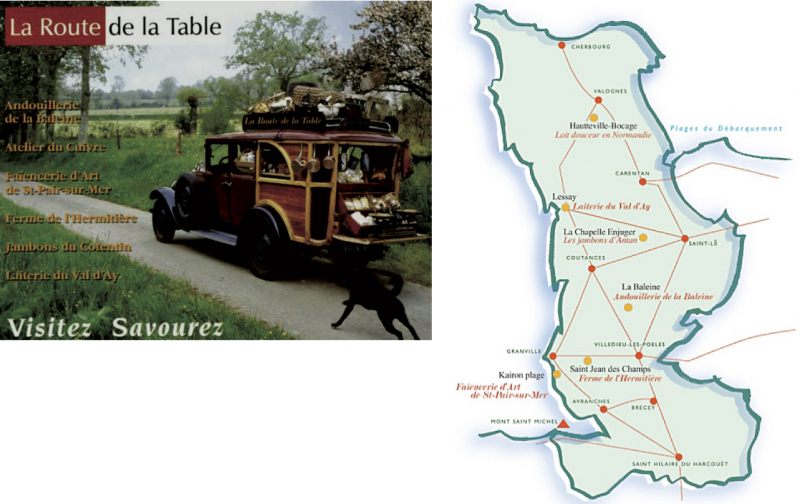 Figure 7 – Exemple de démarche d’ouverture vers le tourisme donné par la fromagerie Réaux, située dans la Manche (commune de Lessay, Bocage) 