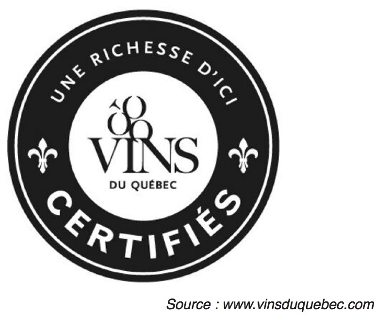 Figure 3 – la dénomination « vins du Québec certifiés » 